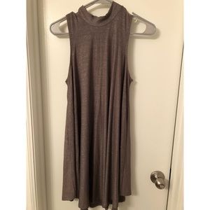 Brown Glitter Swing Dress